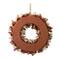 Glitzhome® 18.5" Fall Plaid Fabric Wreath